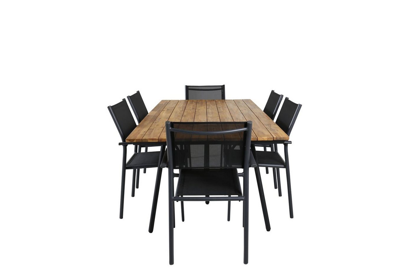 ebuy24 Garten-Essgruppe Chan Gartenset Tisch 100x200cm und 6 Stühle Santor von ebuy24