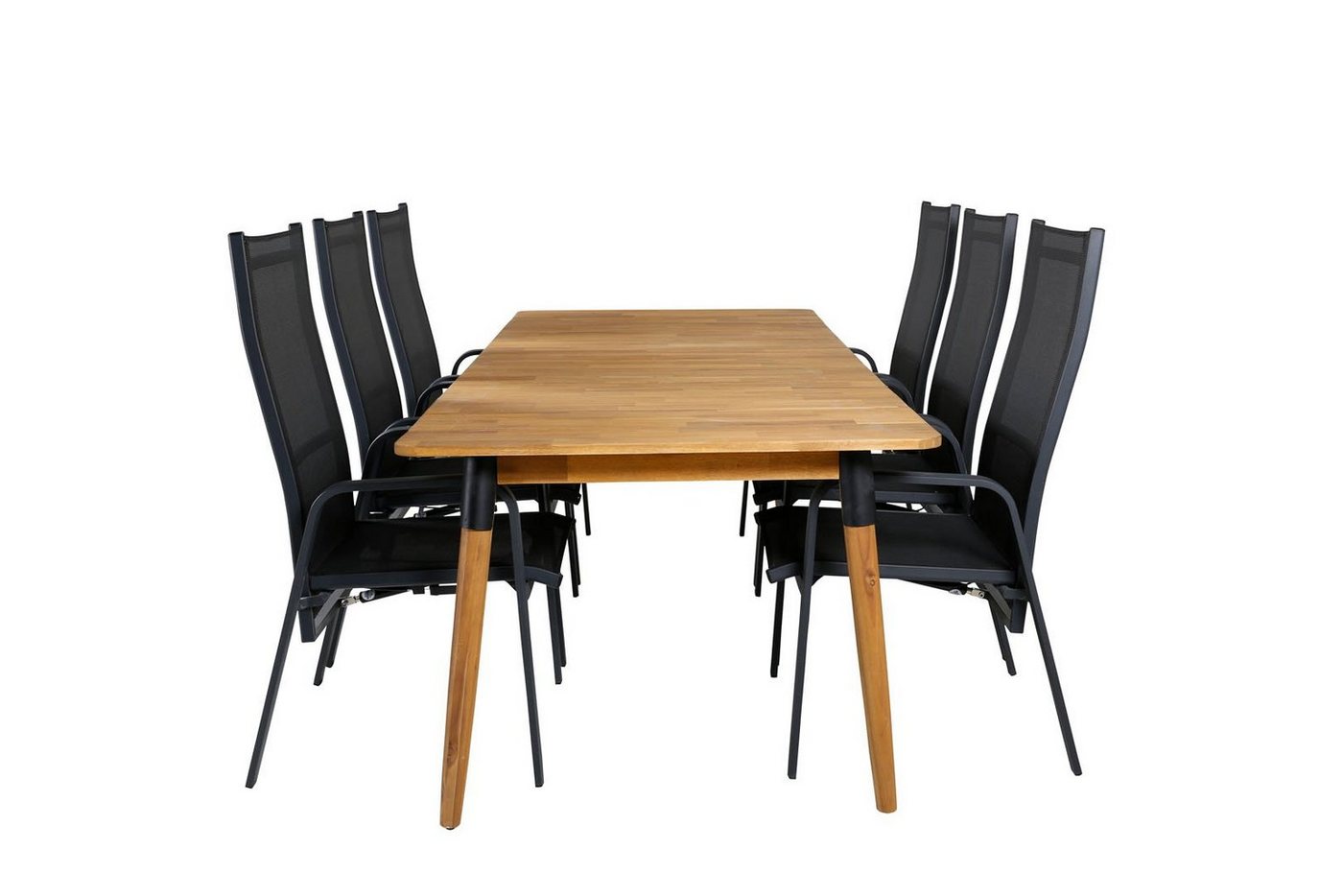 ebuy24 Garten-Essgruppe Julian Gartenset Tisch 100x210cm und 6 Stühle Copa, (7-tlg) von ebuy24