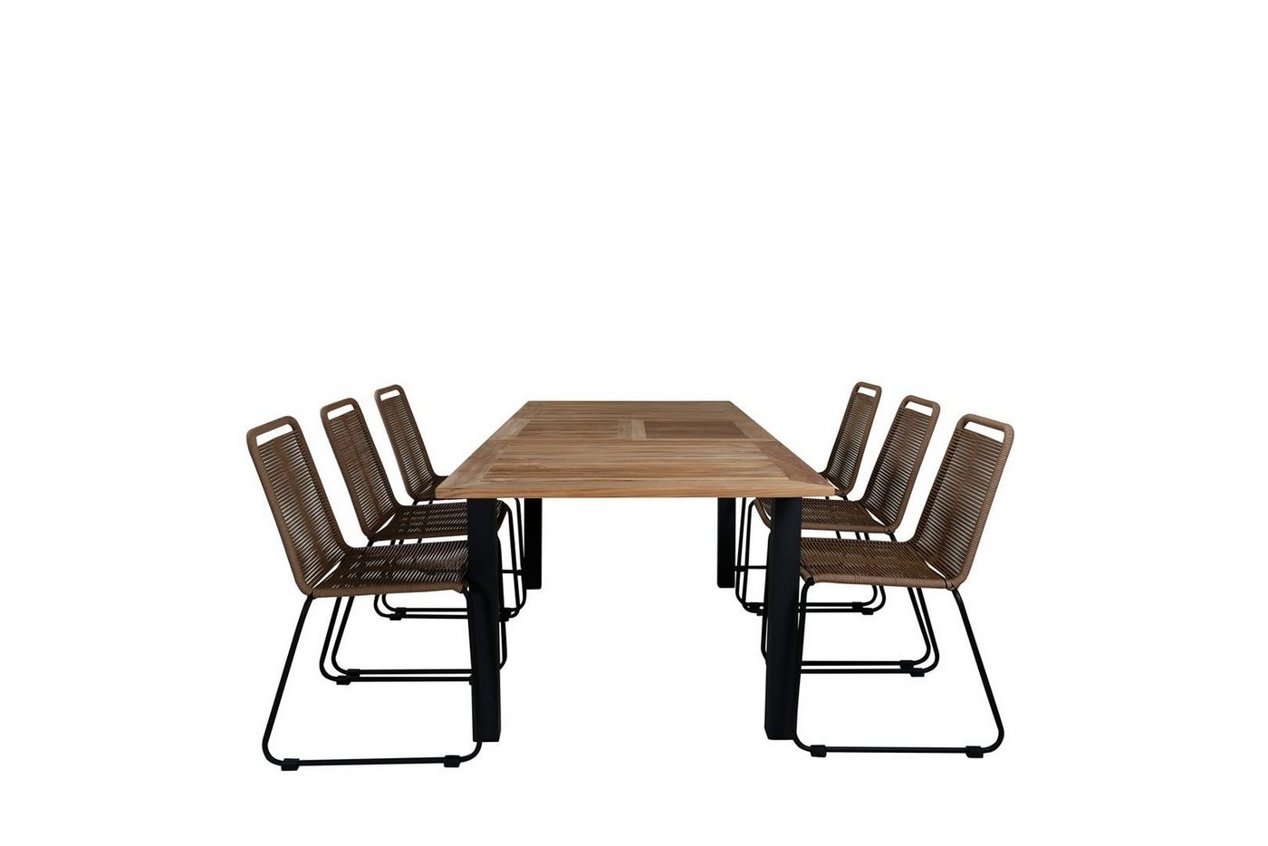 ebuy24 Garten-Essgruppe Panama Gartenset Tisch 90x152/210cm und 6 Stühle s von ebuy24
