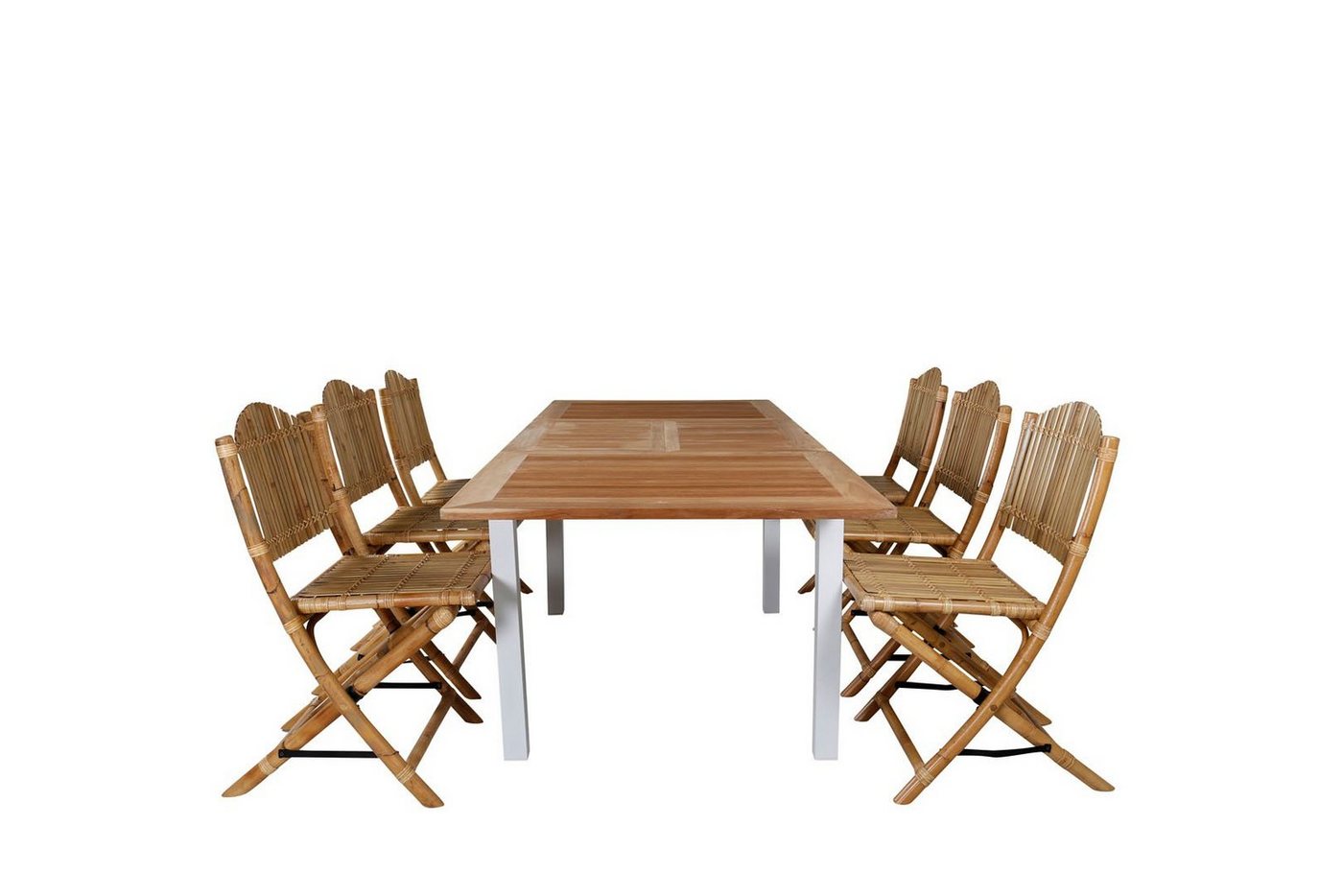 ebuy24 Garten-Essgruppe Panama Gartenset Tisch 90x160/240cm und 6 Stühle C von ebuy24