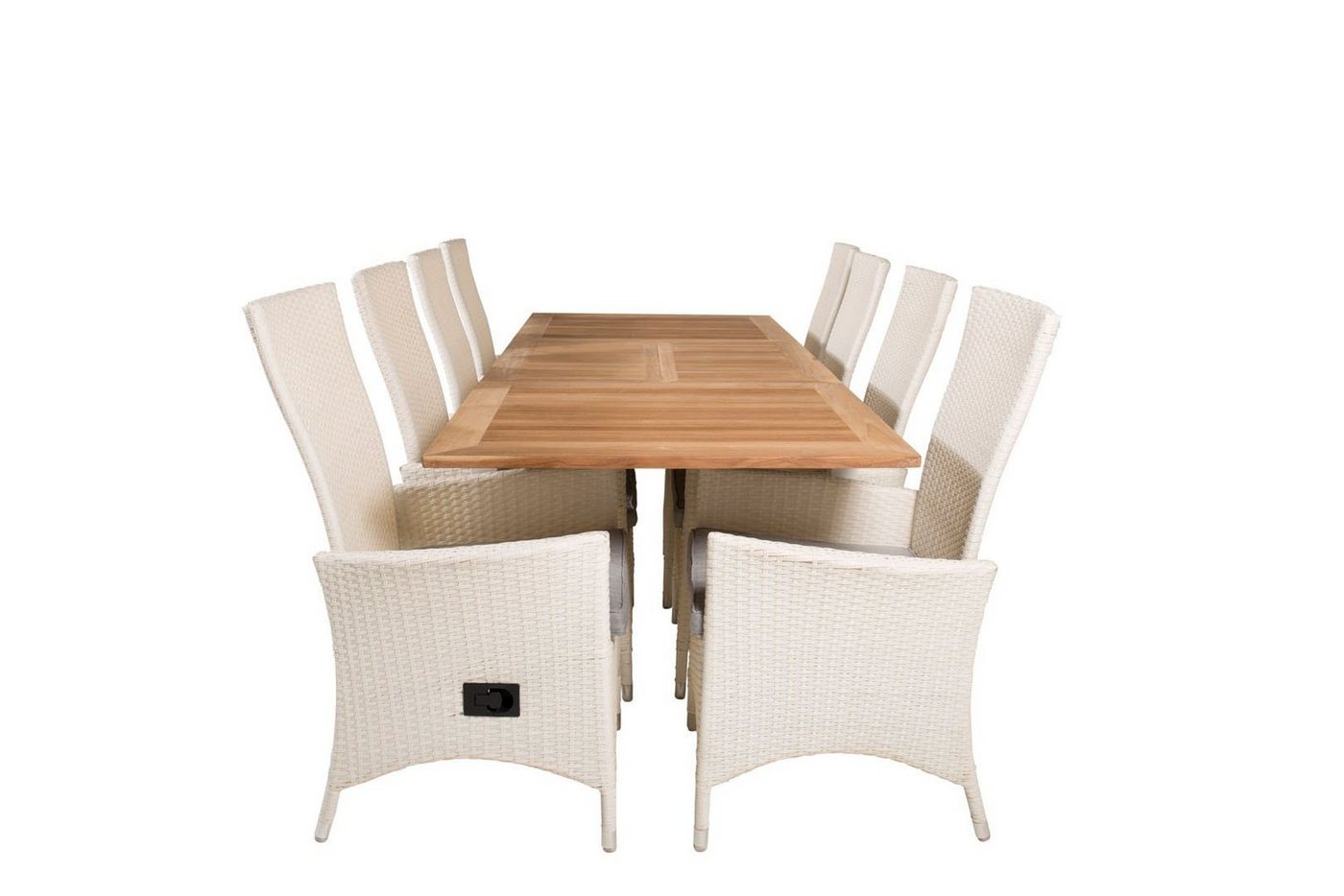 ebuy24 Garten-Essgruppe Panama Gartenset Tisch 90x160/240cm und 8 Stühle P von ebuy24