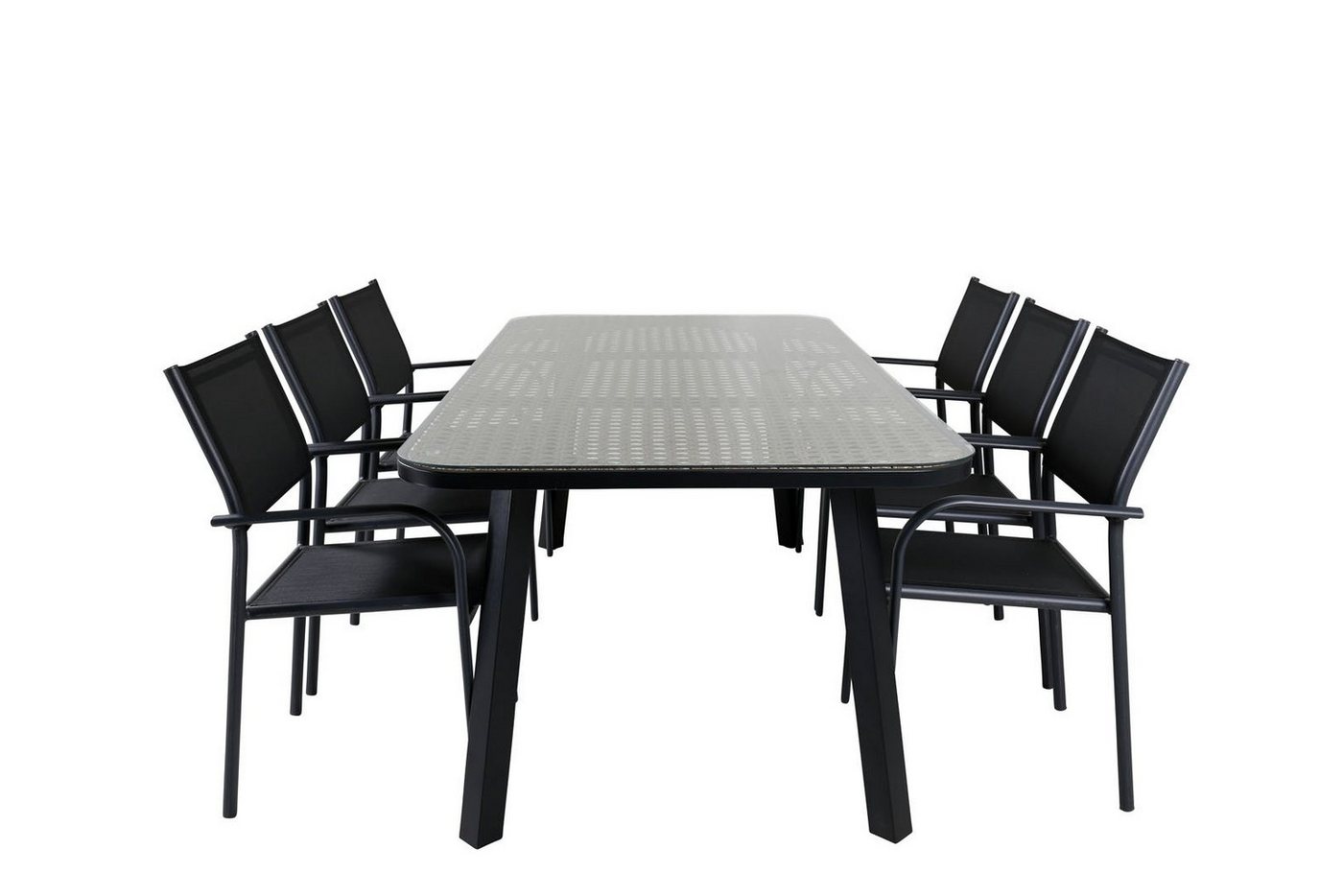 ebuy24 Garten-Essgruppe Paola Gartenset Tisch 100x200cm und 6 Stühle Santo von ebuy24