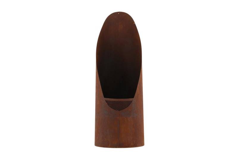 ebuy24 Gartenlounge-Sessel Bastian Gartenkamin, Lagerfeuer Stahl rostorange. von ebuy24