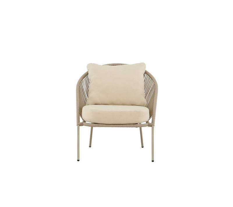 ebuy24 Gartenlounge-Set 2er Set Lindos Loungesessel beige. von ebuy24