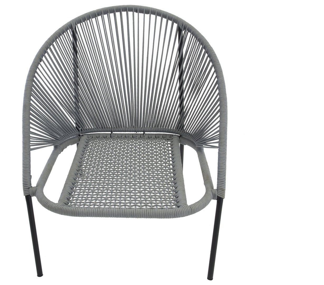 ebuy24 Gartenlounge-Set 2er Set Lindos Loungestuhl inkl. Kissen, stapelbar, (2-tlg) von ebuy24