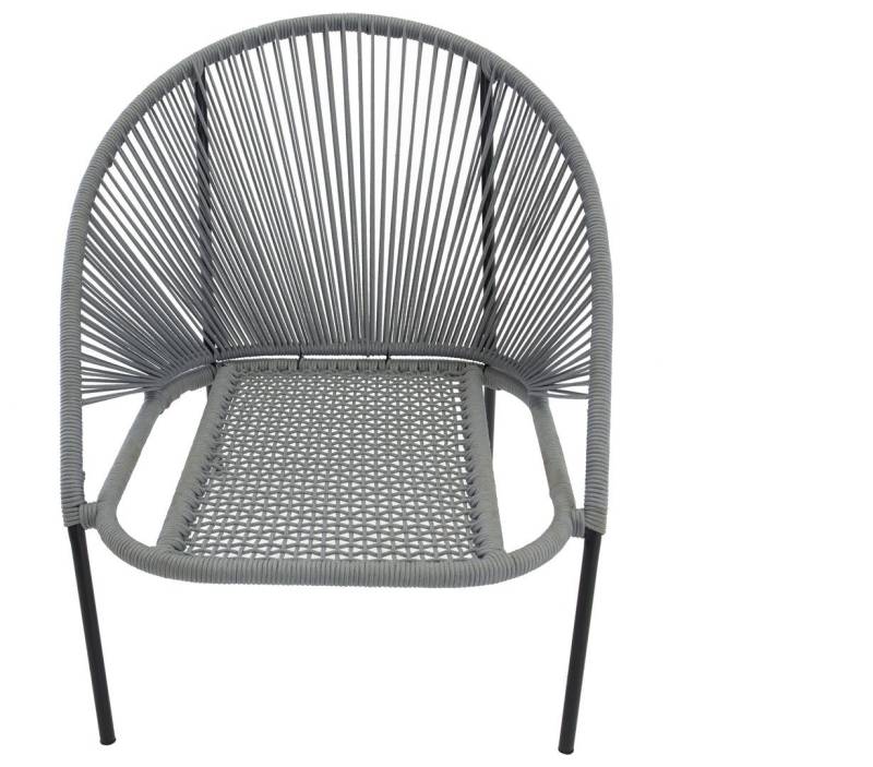 ebuy24 Gartenlounge-Set 2er Set Lindos Loungestuhl inkl. Kissen, stapelbar, (2-tlg) von ebuy24
