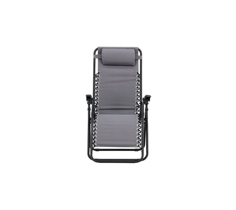 ebuy24 Gartenlounge-Set 2er Set Vulcano Liegestuhl grau. von ebuy24