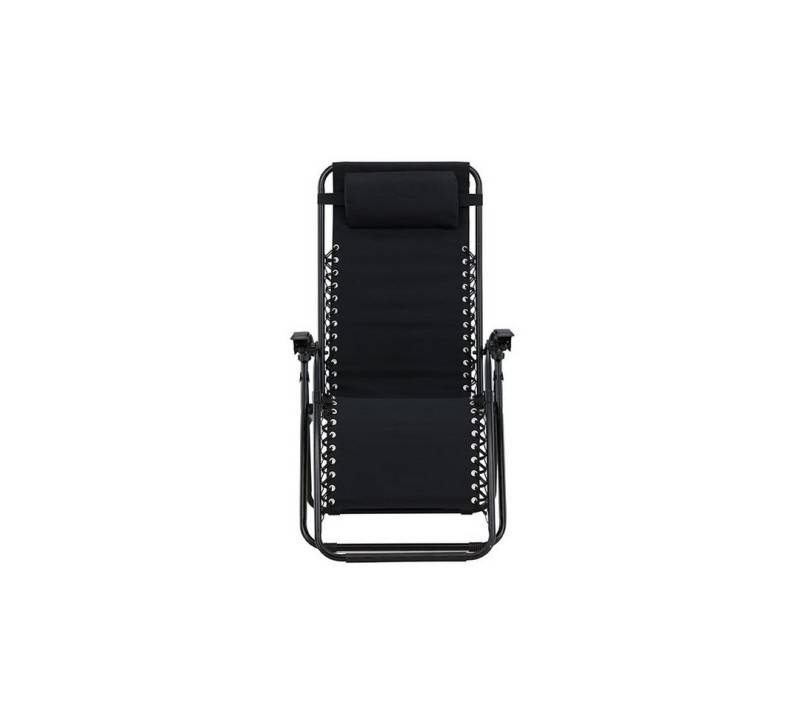 ebuy24 Gartenlounge-Set 2er Set Vulcano Liegestuhl schwarz. von ebuy24