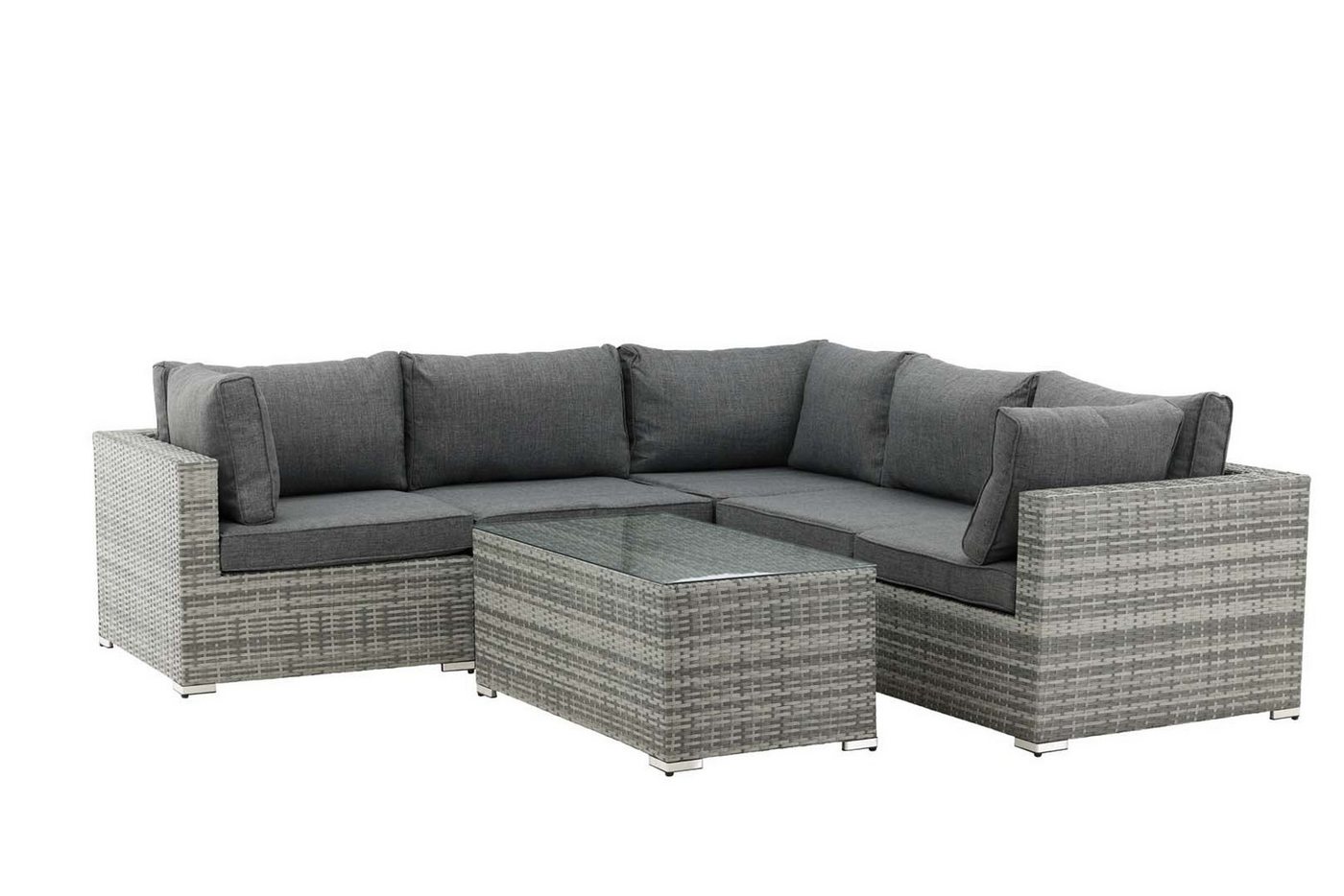 ebuy24 Gartenlounge-Set Amazon Lounge-Set 2 Teile grau. von ebuy24