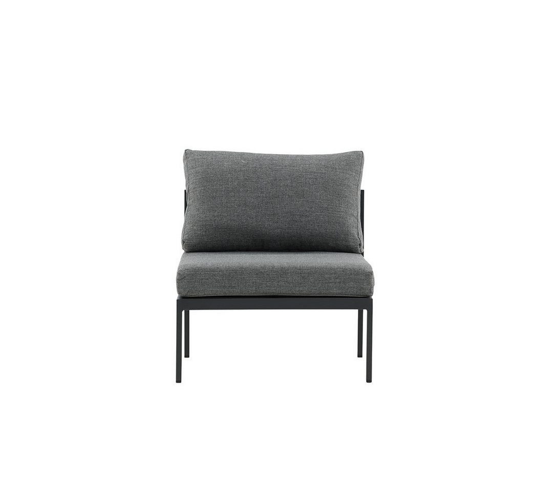 ebuy24 Gartenlounge-Set Copacabana Gartensofa Mittelsegment schwarz. von ebuy24
