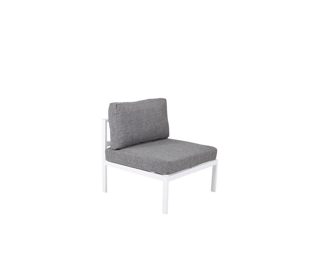 ebuy24 Gartenlounge-Set Copacabana Gartensofa Mittelsegment weiß. von ebuy24