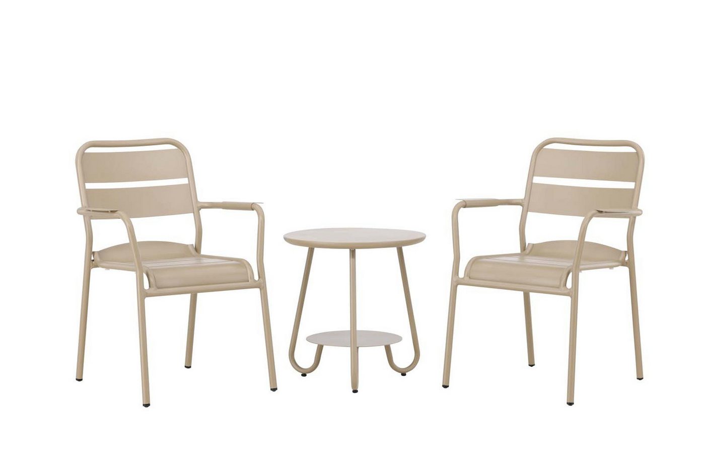 ebuy24 Gartenlounge-Set Faro Lounge-Set 3 Teile beige. von ebuy24