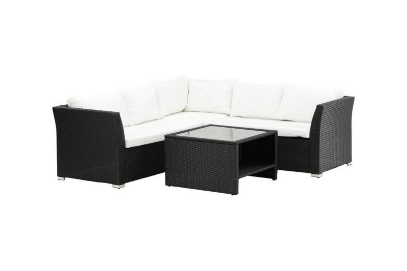 ebuy24 Gartenlounge-Set Haiti Loungeset 2 Teile weiß,schwarz. von ebuy24