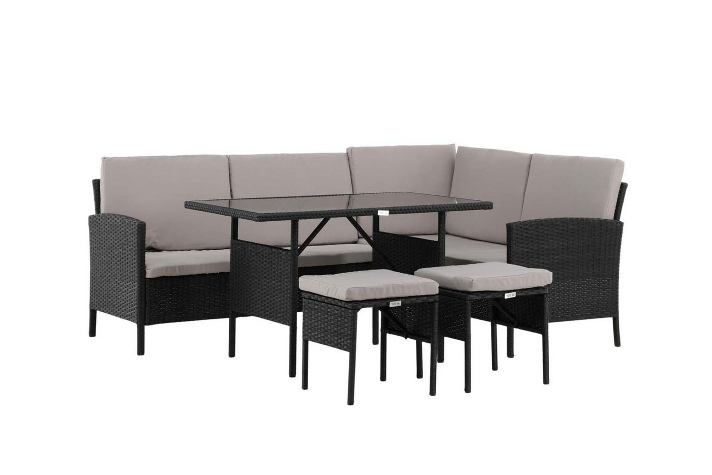 ebuy24 Gartenlounge-Set Knock Lounge-Set 4 Teile schwarz. ebuy24 Gartenlounge-Set Knock Lounge-Set 4 Teile schwarz. von ebuy24