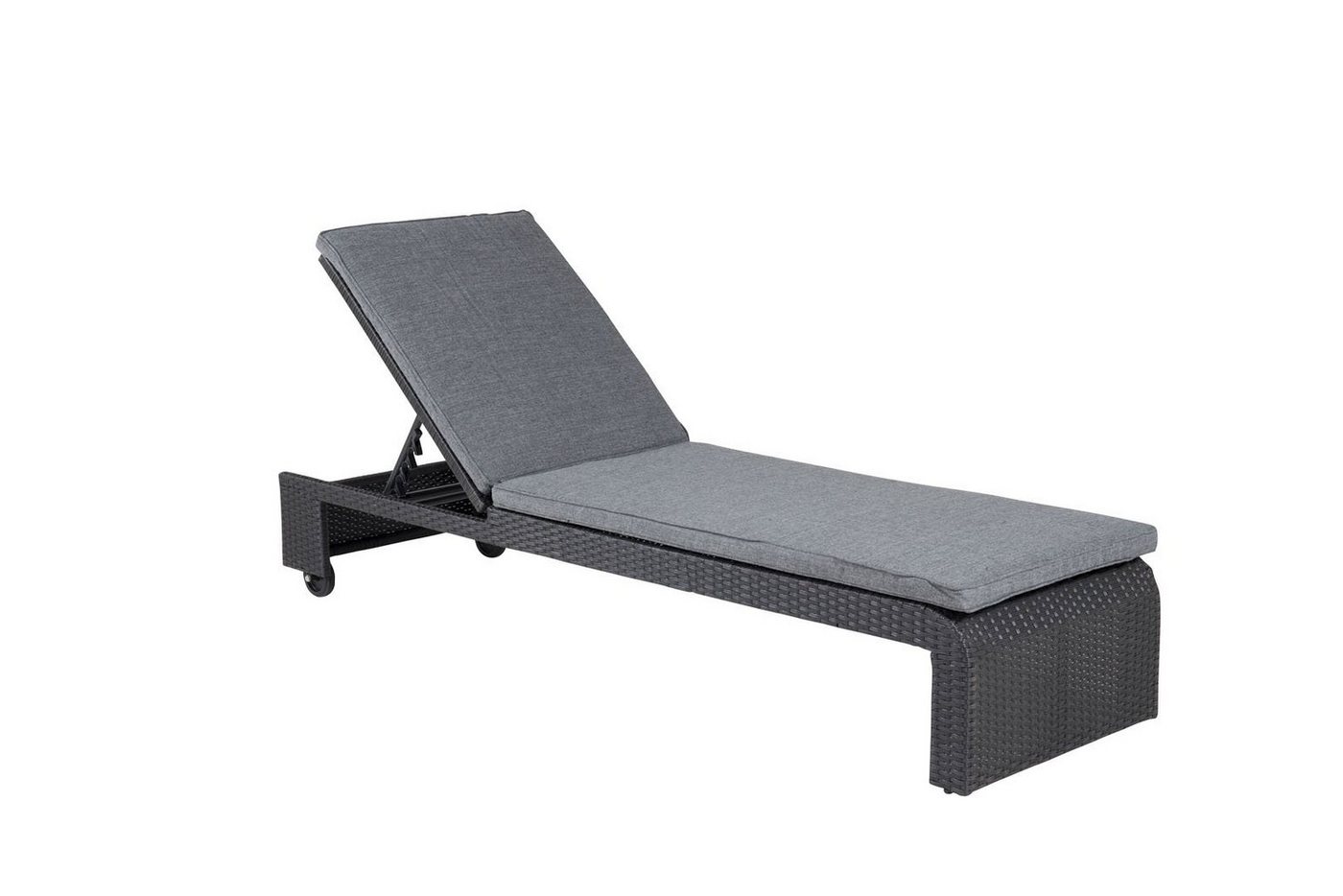 ebuy24 Gartenlounge-Set London Sonnenliege schwarz., (1-tlg) von ebuy24