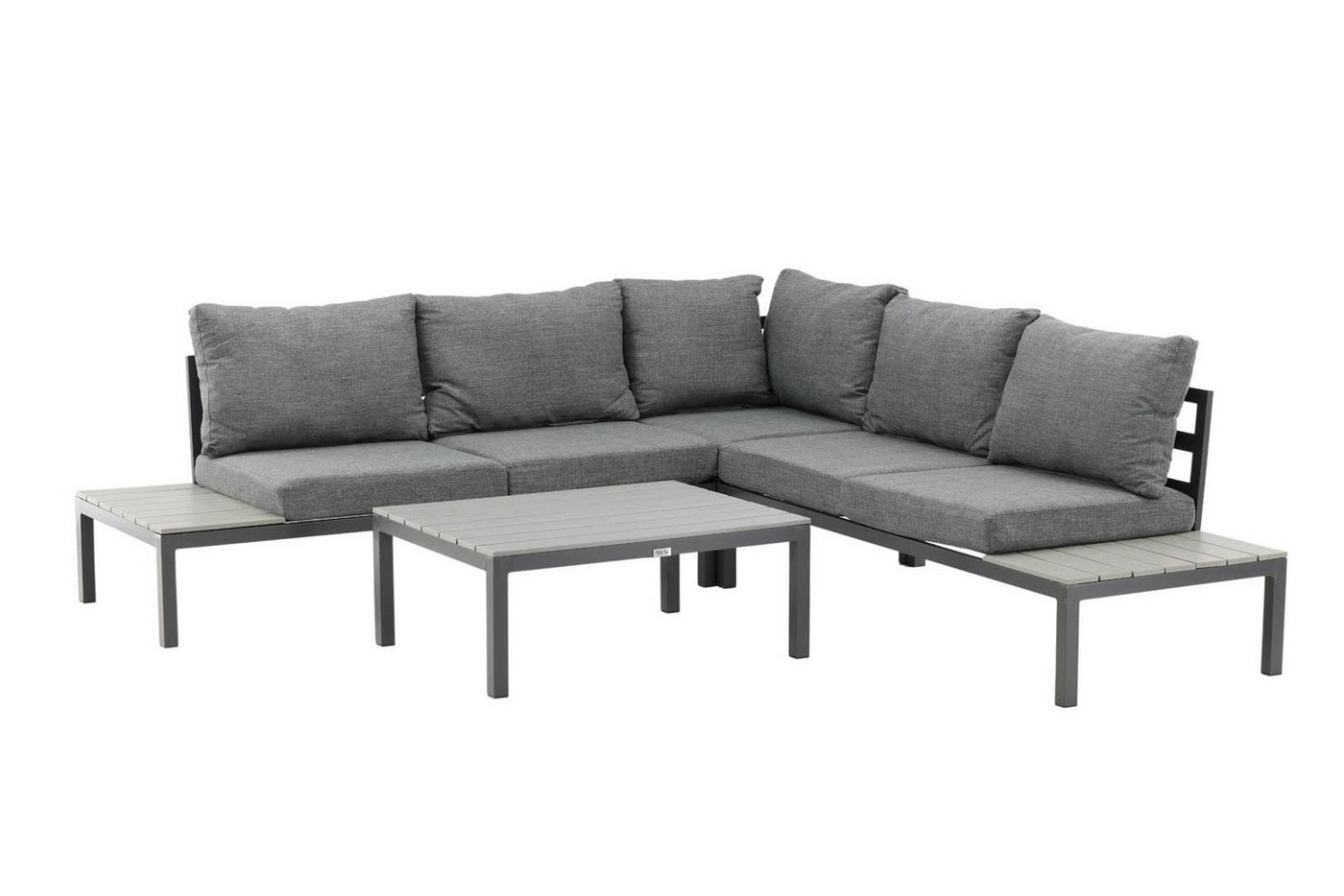 ebuy24 Gartenlounge-Set Odense Loungeset 2 Teile grau,schwarz. von ebuy24