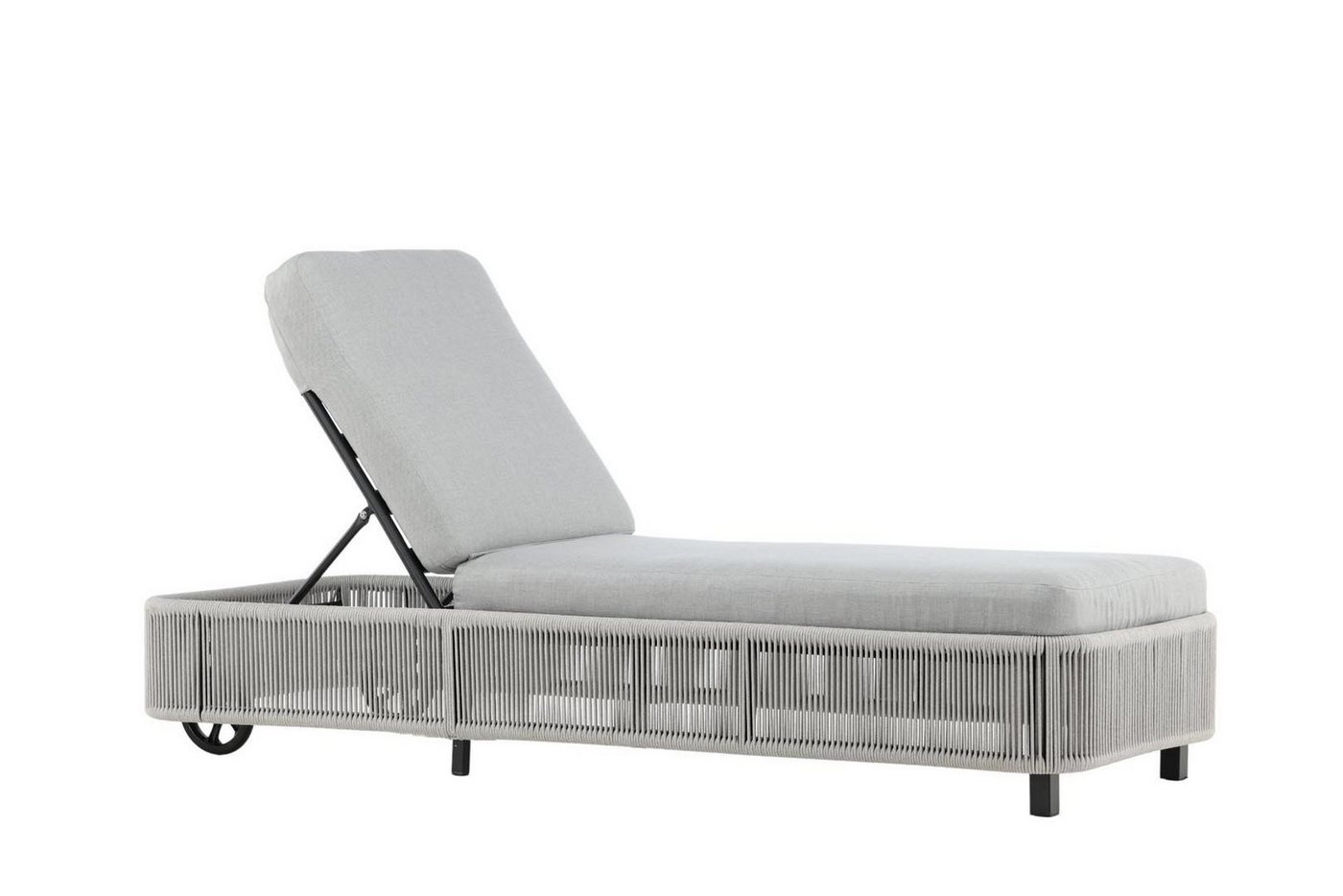 ebuy24 Gartenlounge-Set Virya Sonnenliege grau, schwarz. von ebuy24