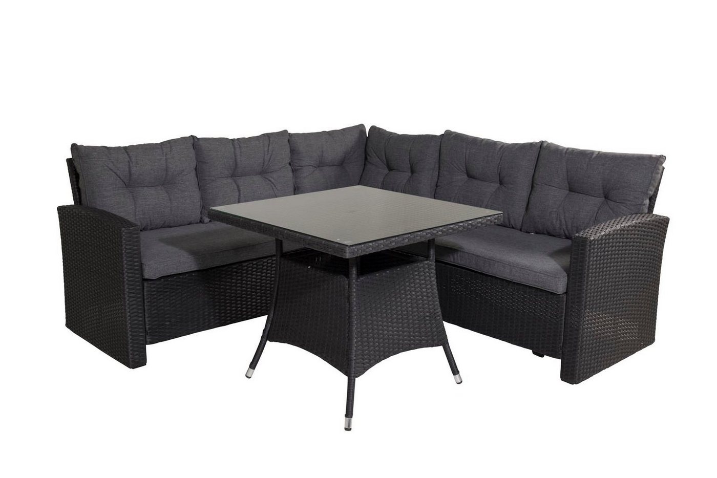 ebuy24 Gartenlounge-Set Watford Loungeset 2 Teile grau,schwarz. von ebuy24