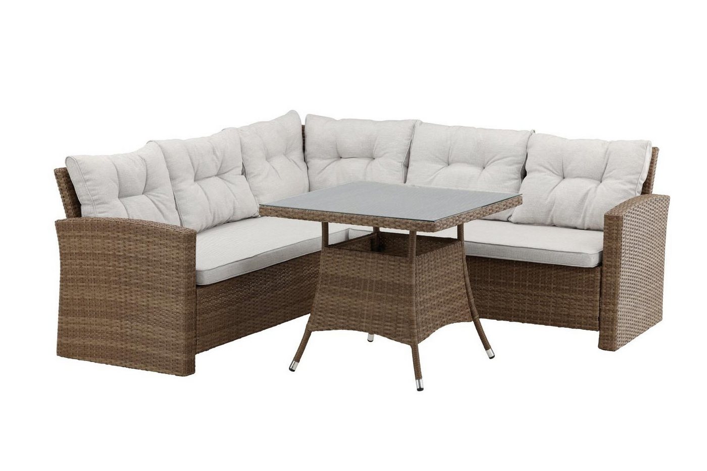 ebuy24 Gartenlounge-Set Watford Loungeset 2 Teile natur. von ebuy24