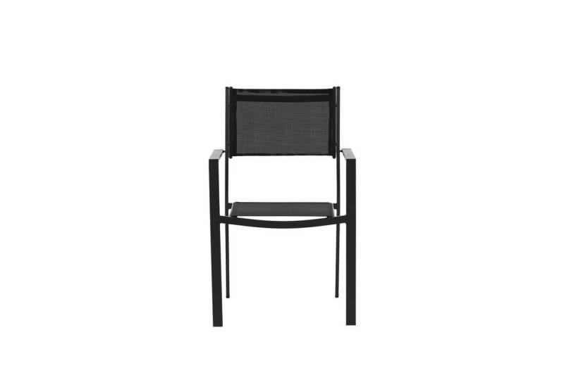 ebuy24 Gartenstuhl 2er Set Copacabana Gartenstuhl stapelbar schwarz. (2 St) von ebuy24