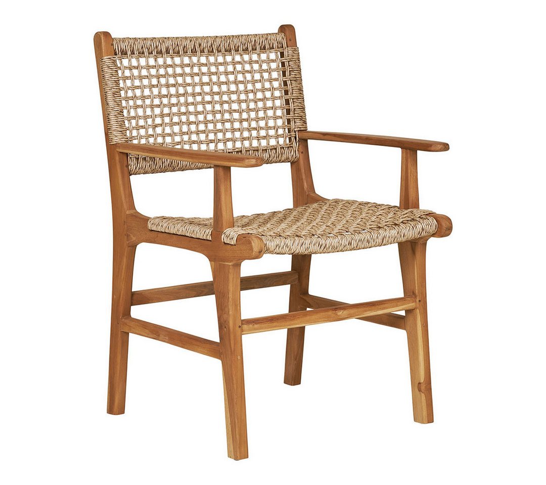 ebuy24 Gartenstuhl 2er Set Derby Esszimmerstuhl Mit Armlehnen Natur. von ebuy24