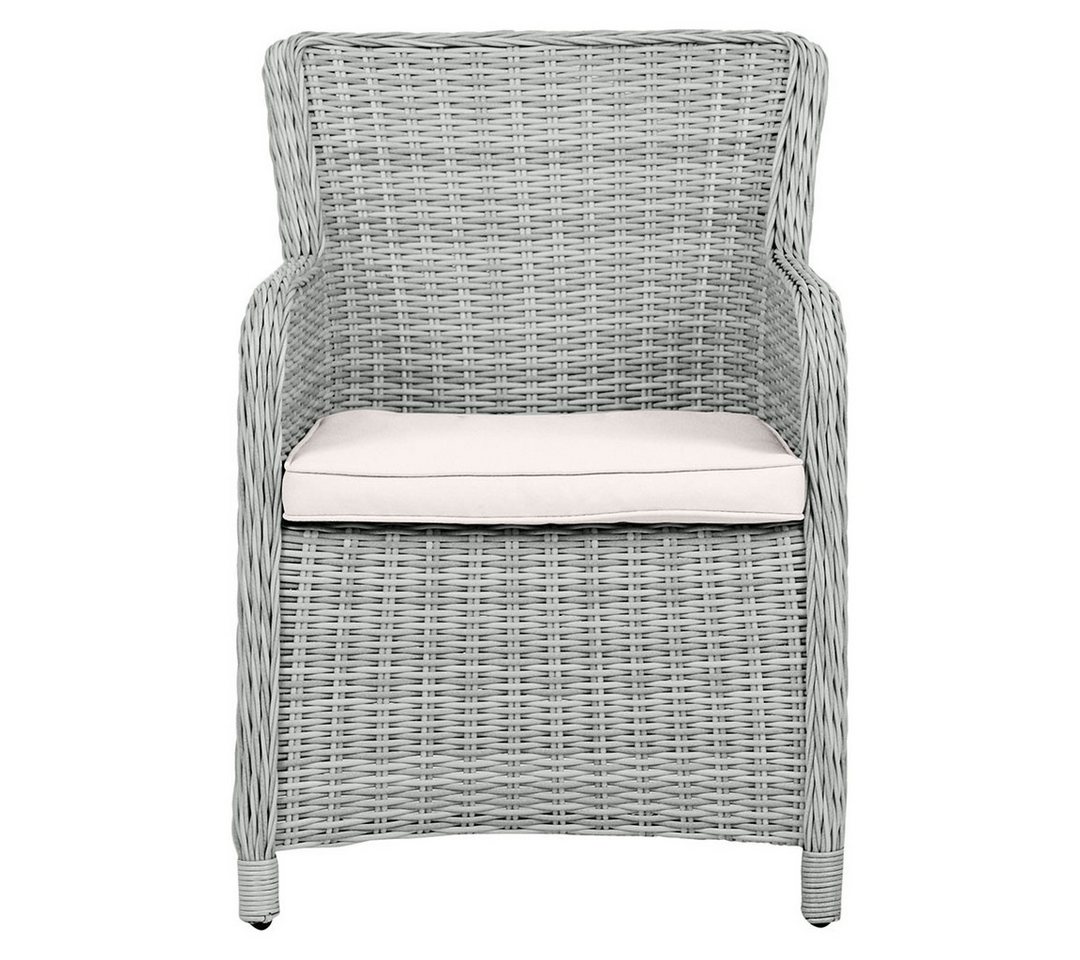 ebuy24 Gartenstuhl 2er Set Vinga Gartenstuhl Polyrattan mit Kissen na von ebuy24