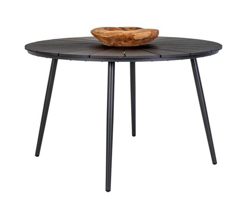ebuy24 Gartentisch Atlanta Gartentisch Ø120cm Nonwood schwarz. von ebuy24