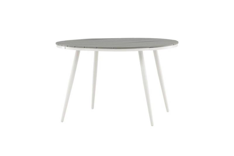 ebuy24 Gartentisch Break Esstisch Ø120cm weiß grau. von ebuy24