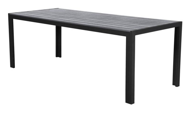 ebuy24 Gartentisch Fall Gartentisch, 205 cm schwarz/grau. von ebuy24