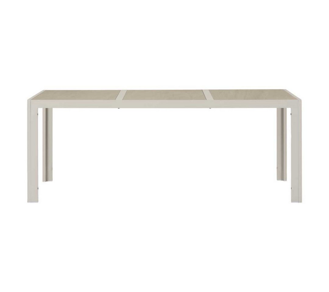 ebuy24 Gartentisch Kenny Gartentisch 91x196cm beige,grau. von ebuy24