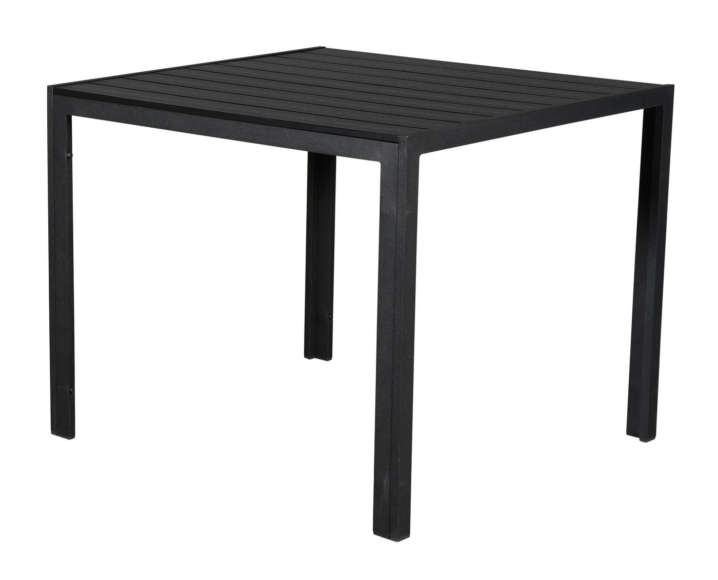 ebuy24 Gartentisch Noma Gartentisch 90 x 90 cm, schwarz und schwarz. von ebuy24