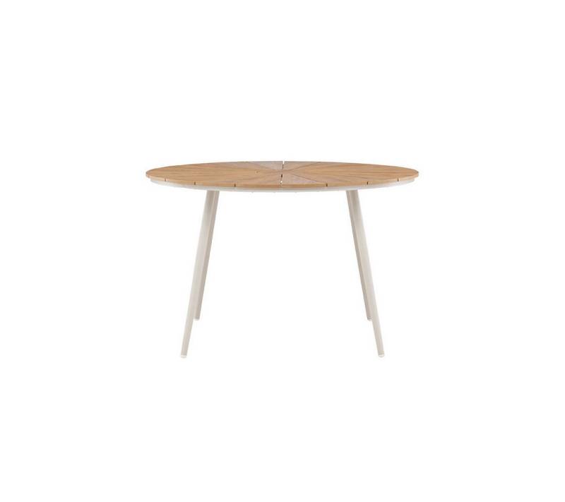 ebuy24 Gartentisch San Vito Gartentisch Ø120cm beige. von ebuy24