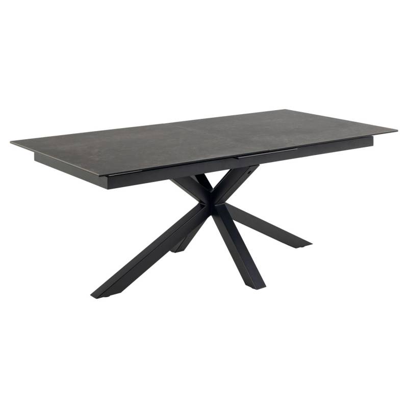 ebuy24 Heaven Esstisch 100x200/240cm inkl 1 Zusatzplatte Schwarz von ebuy24