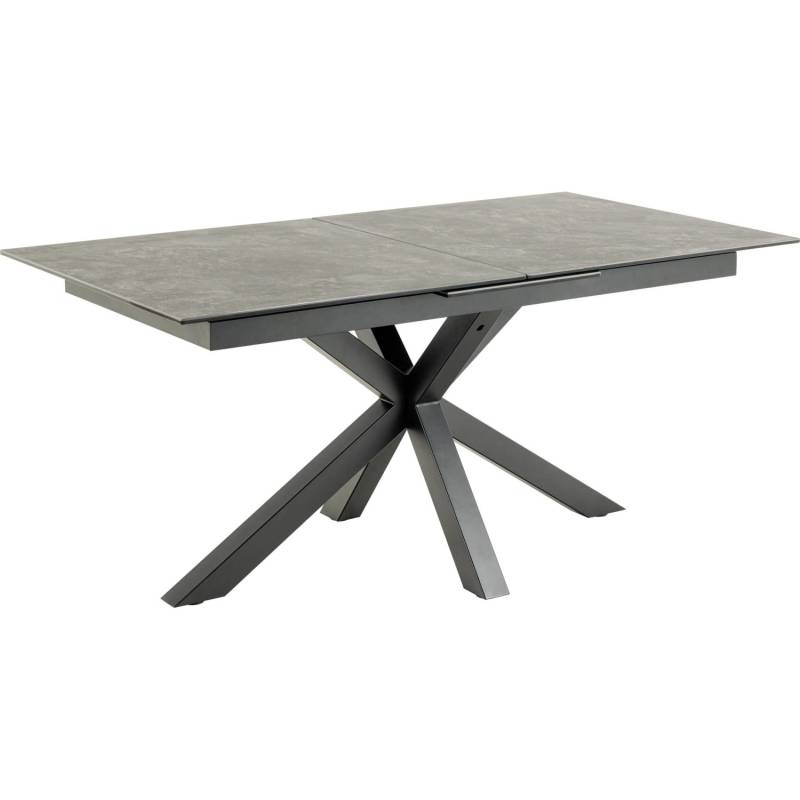ebuy24 Heaven Esstisch Grob Keramik inkl 1 Zusatzplatte 90x168/210cm Schwarz von ebuy24