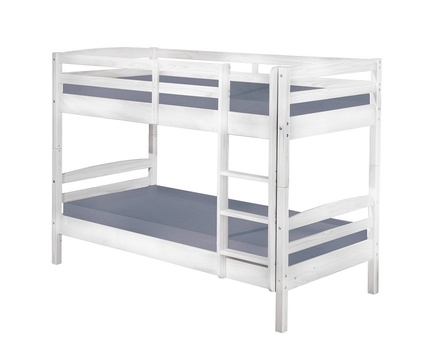 ebuy24 Hochbett Ancki Etagenbett weiss lackiert. (1-St) von ebuy24