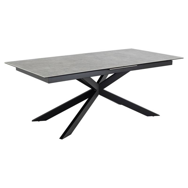 ebuy24 Irwine Esstisch 100x240cm Inkl 1 Zusatzplatte Grau von ebuy24