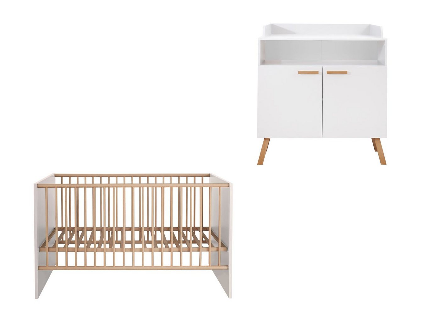 ebuy24 Jugendzimmer-Set MatsBaby Babyzimmermöbel Set weiß. von ebuy24