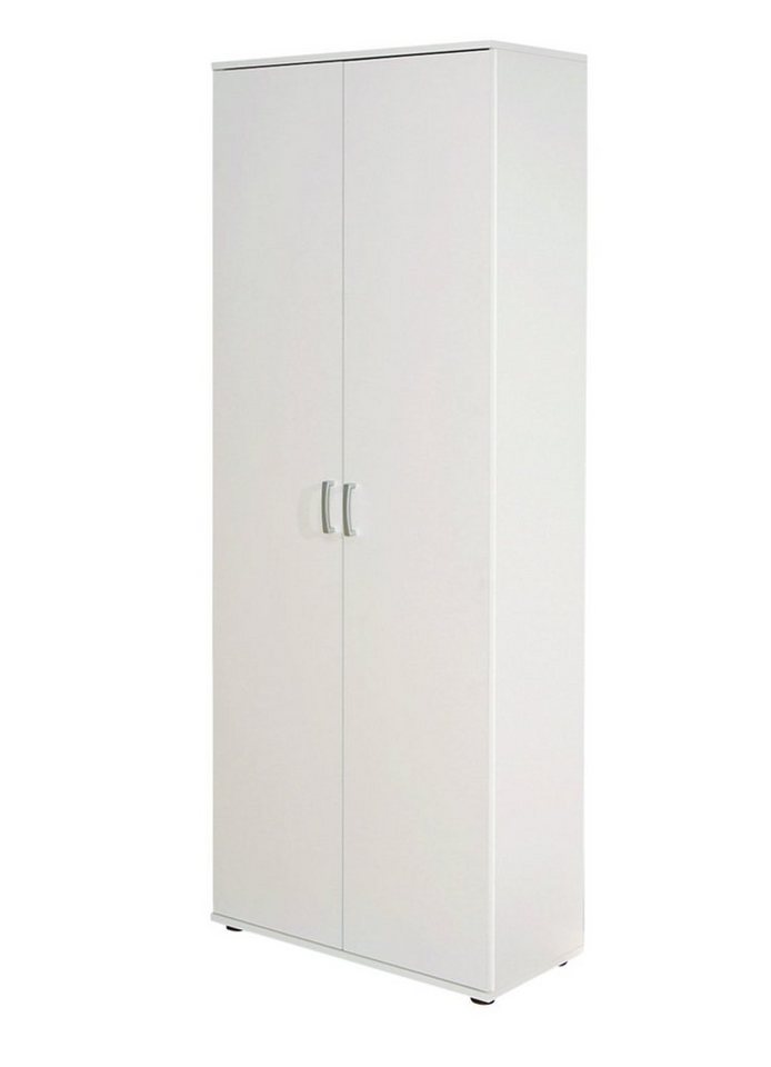 ebuy24 Kleiderschrank Arta Kleiderschrank 5 Ablagen, weiss. von ebuy24