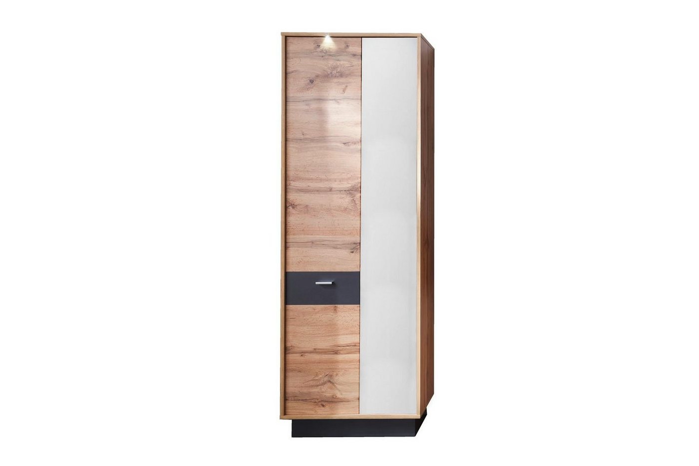 ebuy24 Kleiderschrank Coris Kleiderschrank 2 Türen, inkl. Licht, Eiche D (1-St) von ebuy24