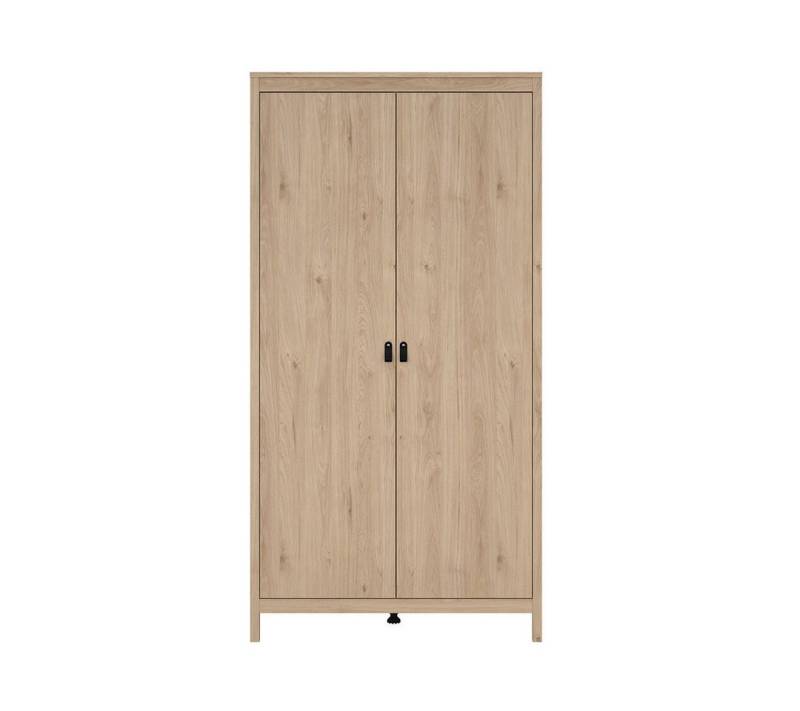 ebuy24 Kleiderschrank Madrid Kleiderschrank 199x103x59cm, 2 Türen Eichen von ebuy24