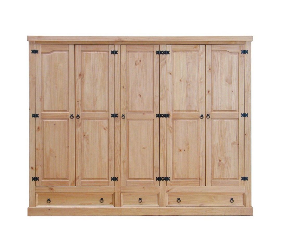 ebuy24 Kleiderschrank New Mexico Kleiderschrank 5-Trg. mit 3 Schubladen von ebuy24