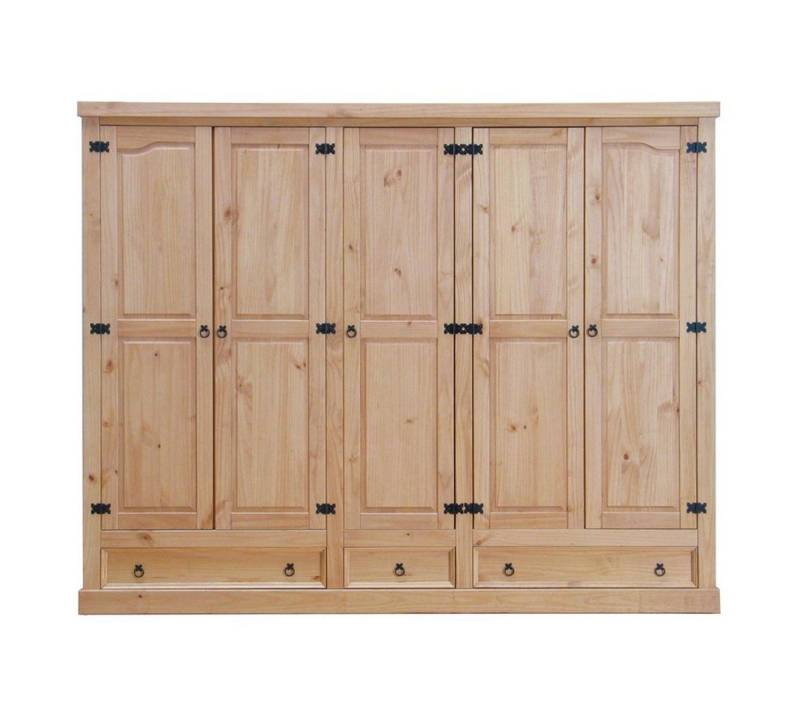 ebuy24 Kleiderschrank New Mexico Kleiderschrank 5-Trg. mit 3 Schubladen von ebuy24