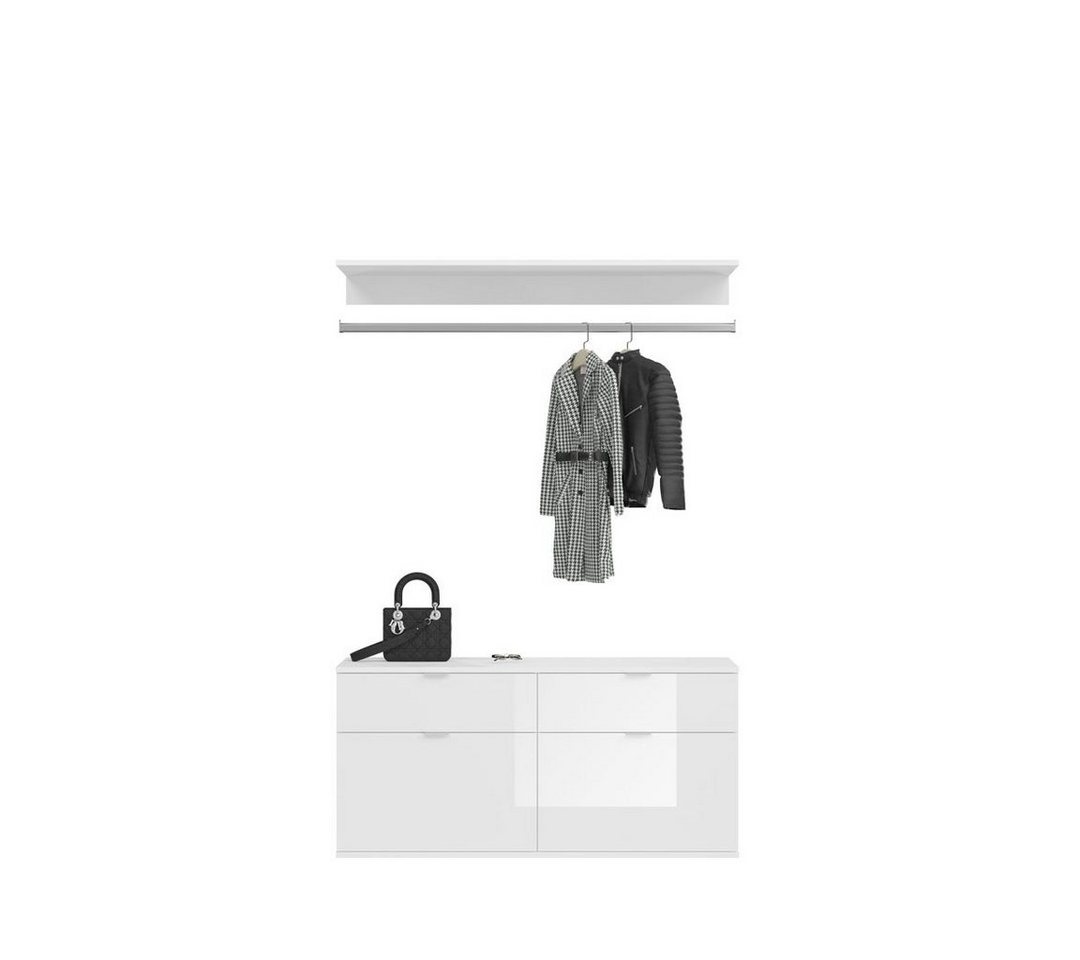 ebuy24 Kleiderschrank ProjektX Garderobenaufstellung 2 Türen, 2 Schublad von ebuy24