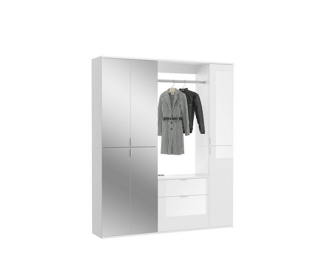 ebuy24 Kleiderschrank ProjektX Garderobenaufstellung 7 Türen, 1 Schublad von ebuy24