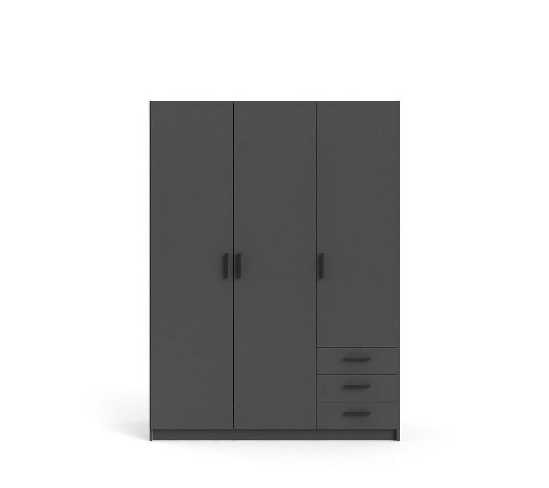 ebuy24 Kleiderschrank Spell Kleiderschrank 3 Türen und 3 Schubladen matt ebuy24 Kleiderschrank Spell Kleiderschrank 3 Türen und 3 Schubladen matt von ebuy24