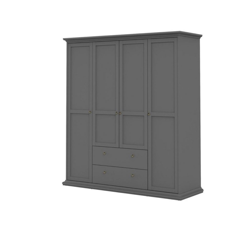 ebuy24 Kleiderschrank Venedig Kleiderschrank 4 Türen und 2 Schubladen ma von ebuy24