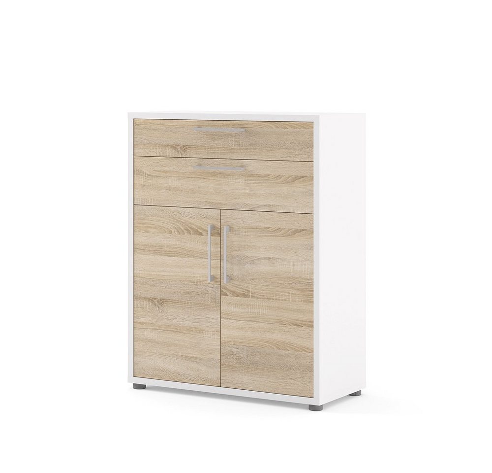 ebuy24 Kommode Prisme Aktenschrank mit 2 Schubladen und 2 Türen w von ebuy24