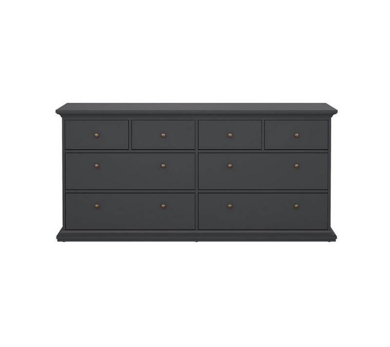 ebuy24 Kommode Venedig Kommode 8 Schubladen matt grau. von ebuy24
