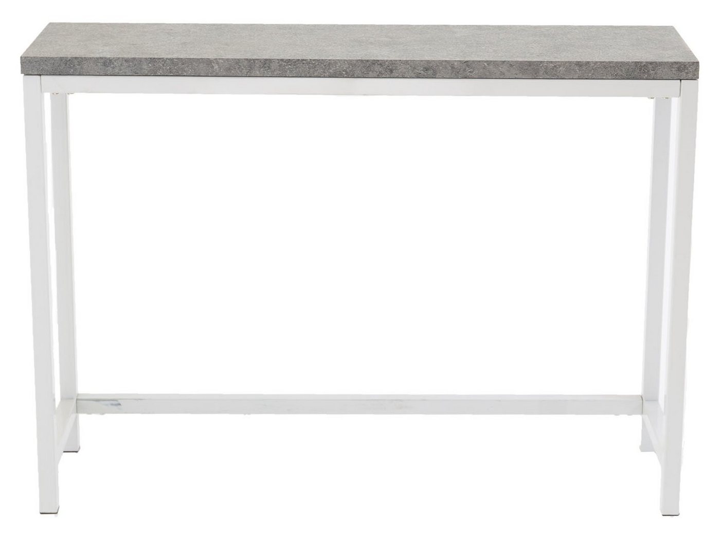 ebuy24 Konsolentisch Rise Konsolentisch 30x110 cm Beton dekor, weiß. (1-St) von ebuy24