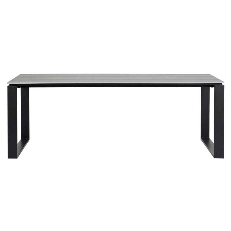 ebuy24 Martinus Gartentisch 100x210cm Schwarz Grau von ebuy24